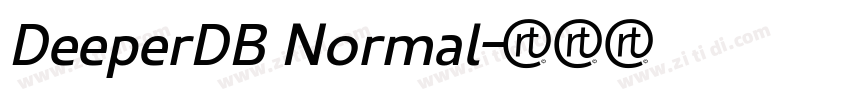 DeeperDB Normal字体转换
